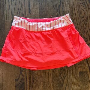 Bright Orange lulu lemon Athletic Skirt